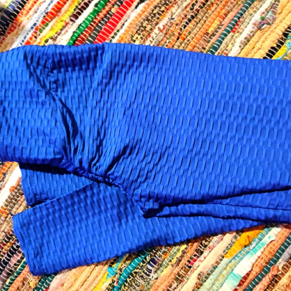 Royal blue tik tok leggings